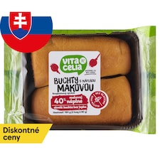 Vitacelia Buchty bezgluténové s náplňou makovou 2 x 90 g (180 g)