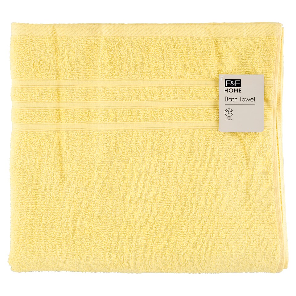 F&F Home Yellow Bath Towel 70 x 127 cm