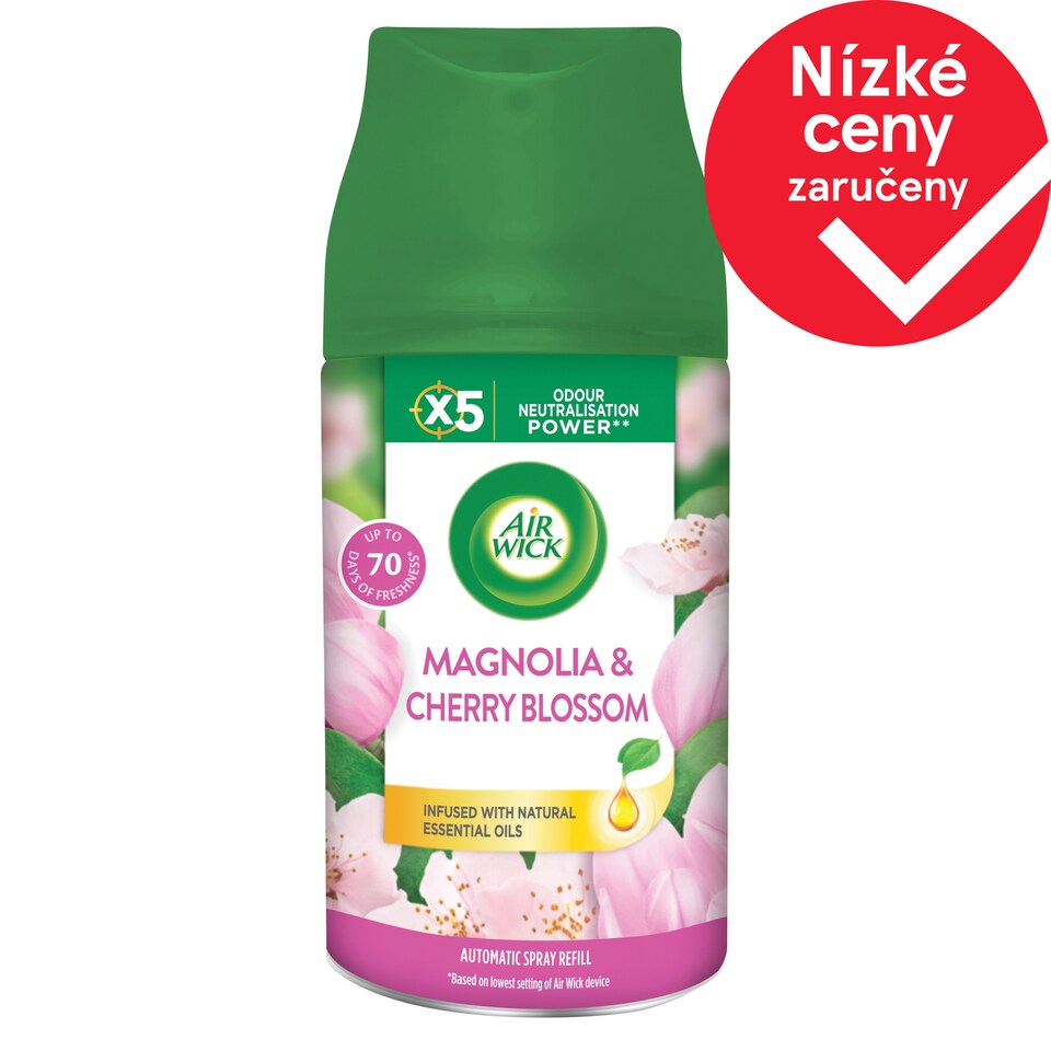 Air Wick Freshmatic náplň do osvěžovače vzduchu - Magnolie a květy třešní 250ml
