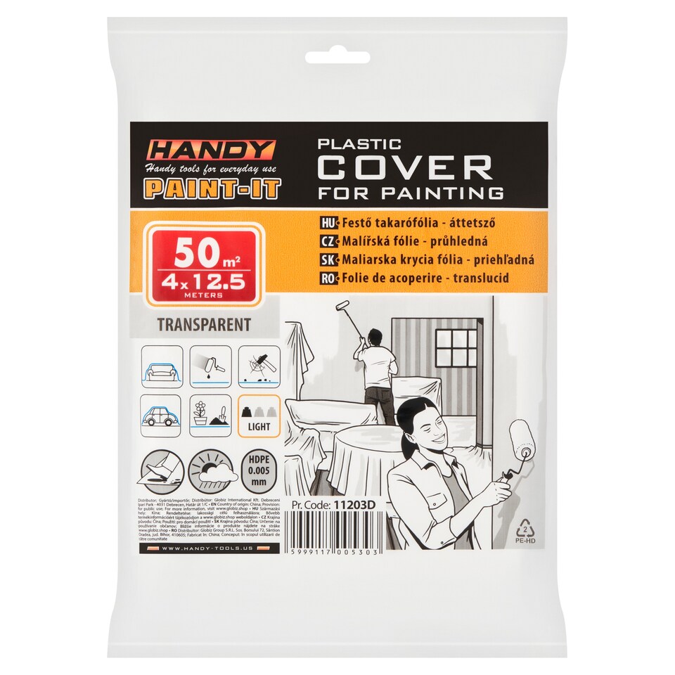 Handy Malířská fólie průhledná