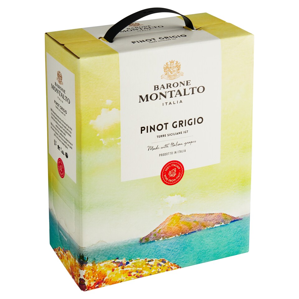 Barone Montalto Pinot Grigio tiché suché víno 3l