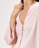 image 3 of F&F Textured Button Up V Neck Blouse in Pink