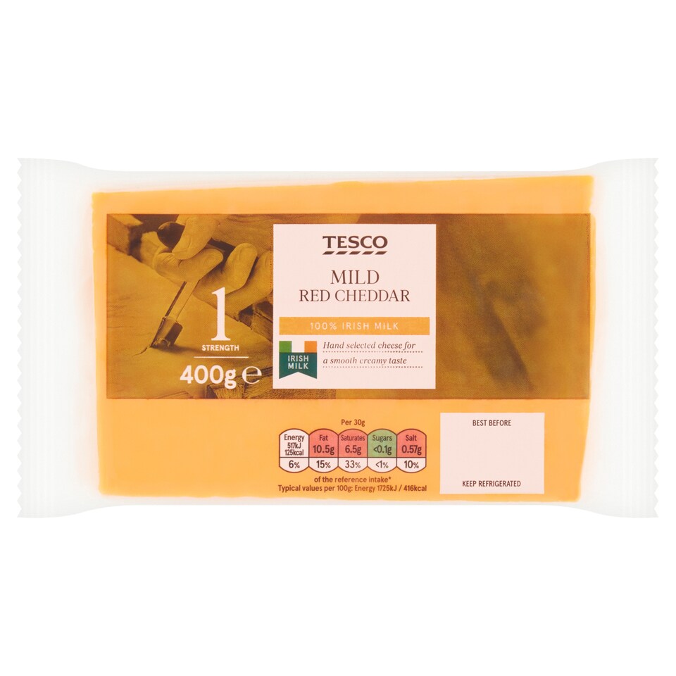 Tesco Mild Red Cheddar 400G