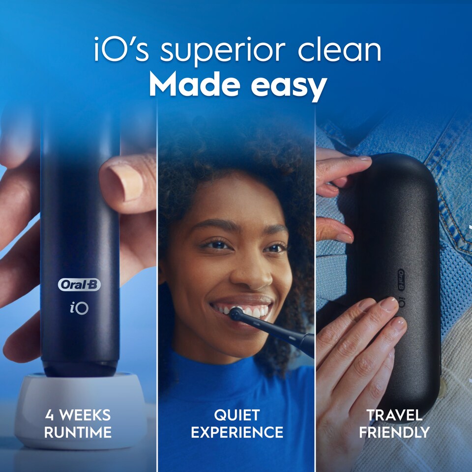 image 1 of Oral-B iO Series 2 Black/Pink Electric Toothbrush Duo