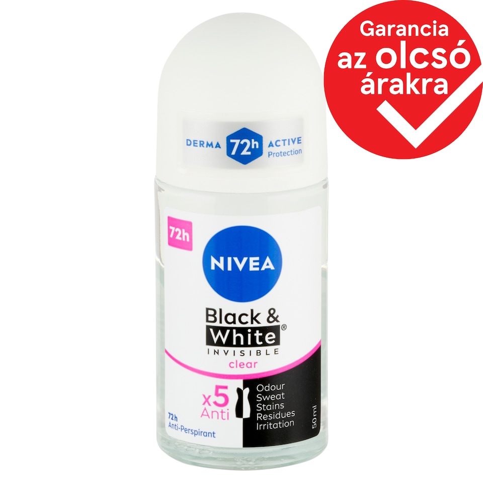 NIVEA Black & White Invisible Clear Anti-Perspirant 50 ml