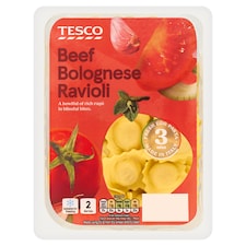 TESCO Beef Bolognese Ravioli 300g