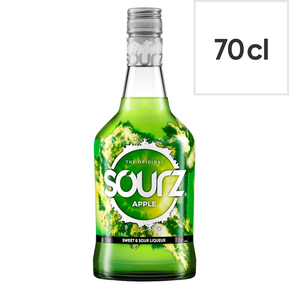 image 1 of Sourz Green Apple Liqueur 70cl