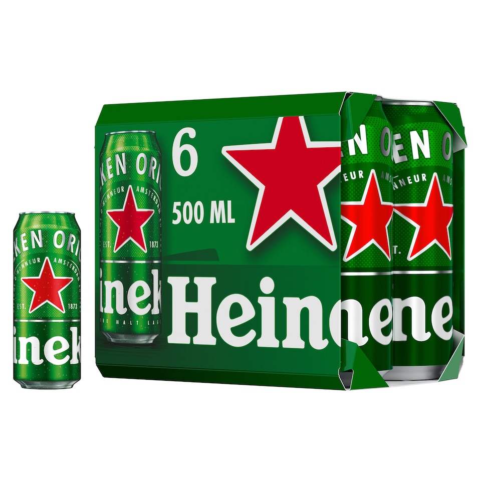 Heineken Lager Beer 6 X 500Ml