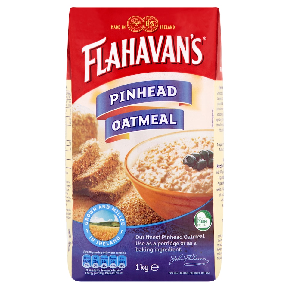 Flahavans Pinhead Oats 1Kg