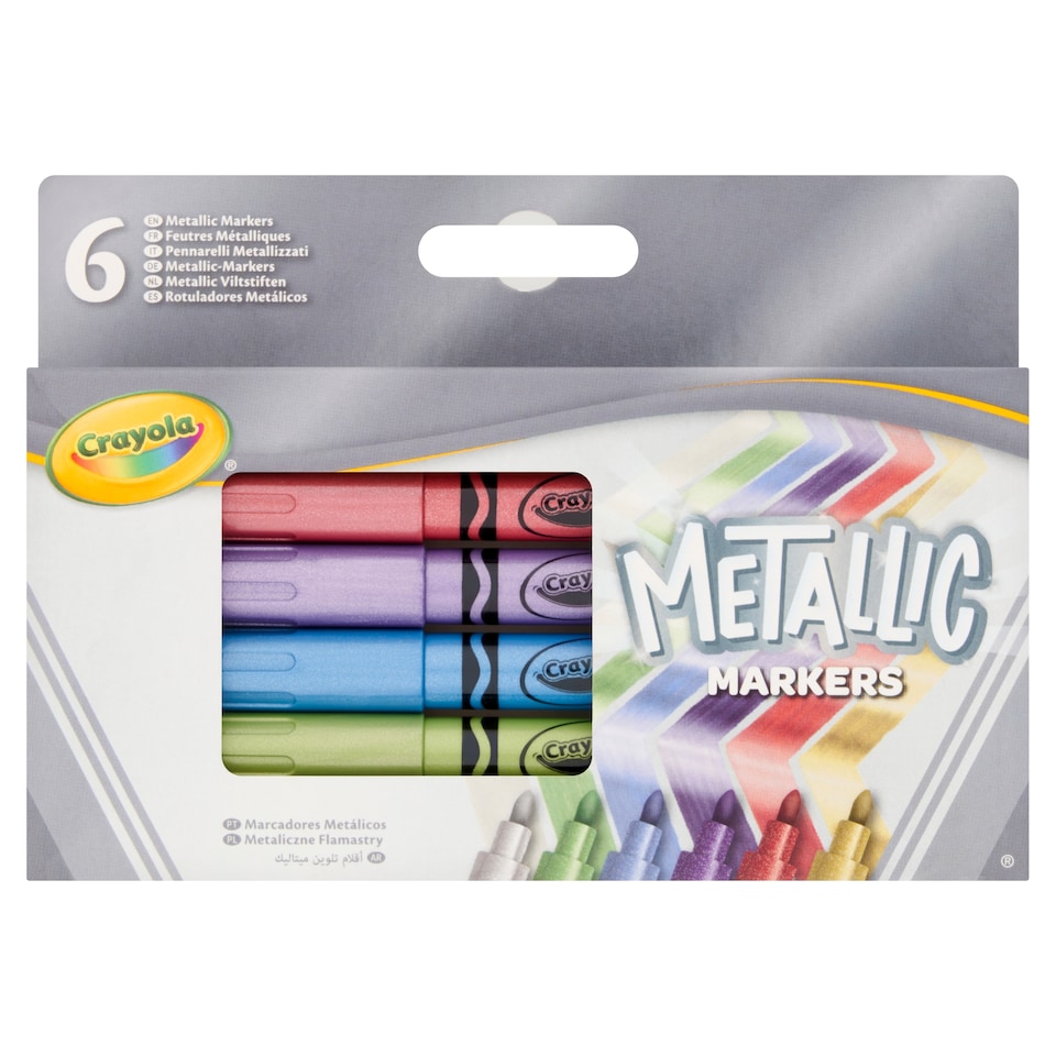Crayola Metallic Marker 6 Pack