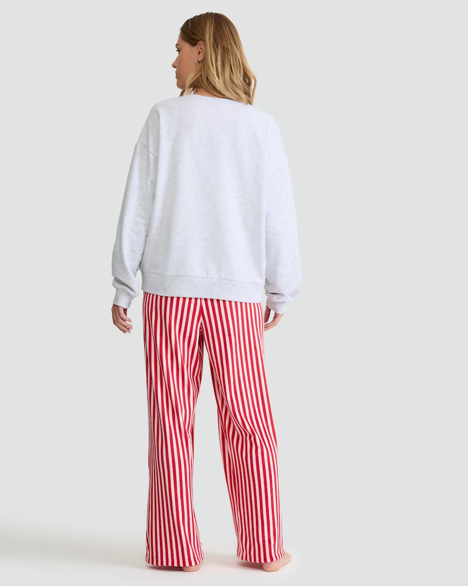 image 1 of Disney The Aristocats Marie Cotton Rich Top and Fleece Pant Pyjamas in Grey