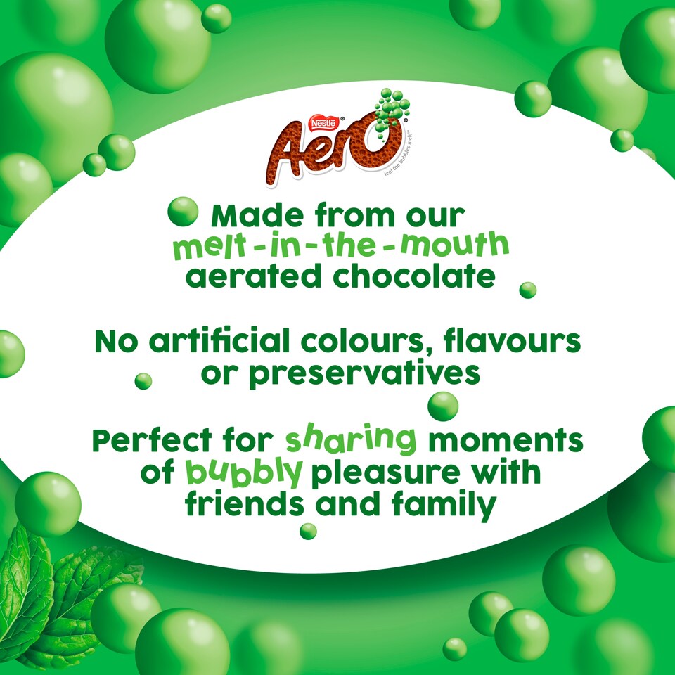 image 1 of Aero Peppermint Mint Chocolate Bar 36g