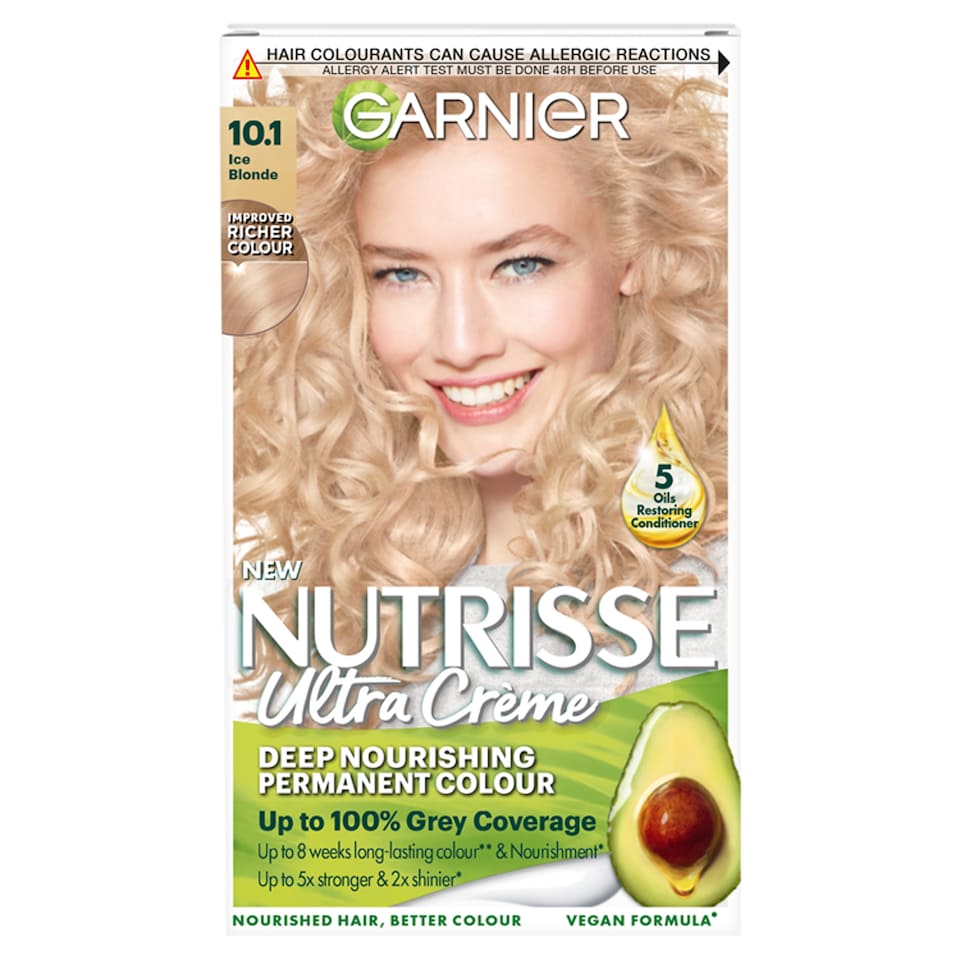 image 1 of Garnier Nutrisse 10.1 Ice Blonde Permanent Hair Dye