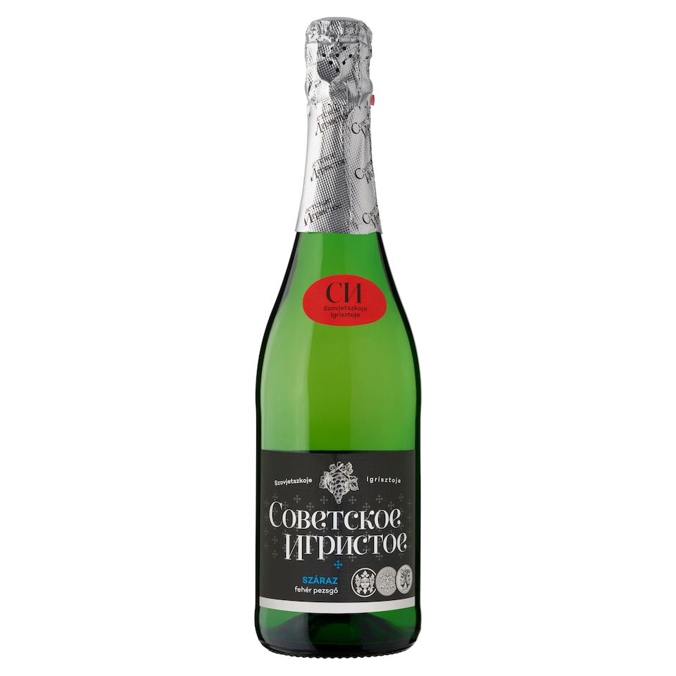 Szovjetszkoje Igrisztoje száraz fehér pezsgő 11% 750 ml  1. kép