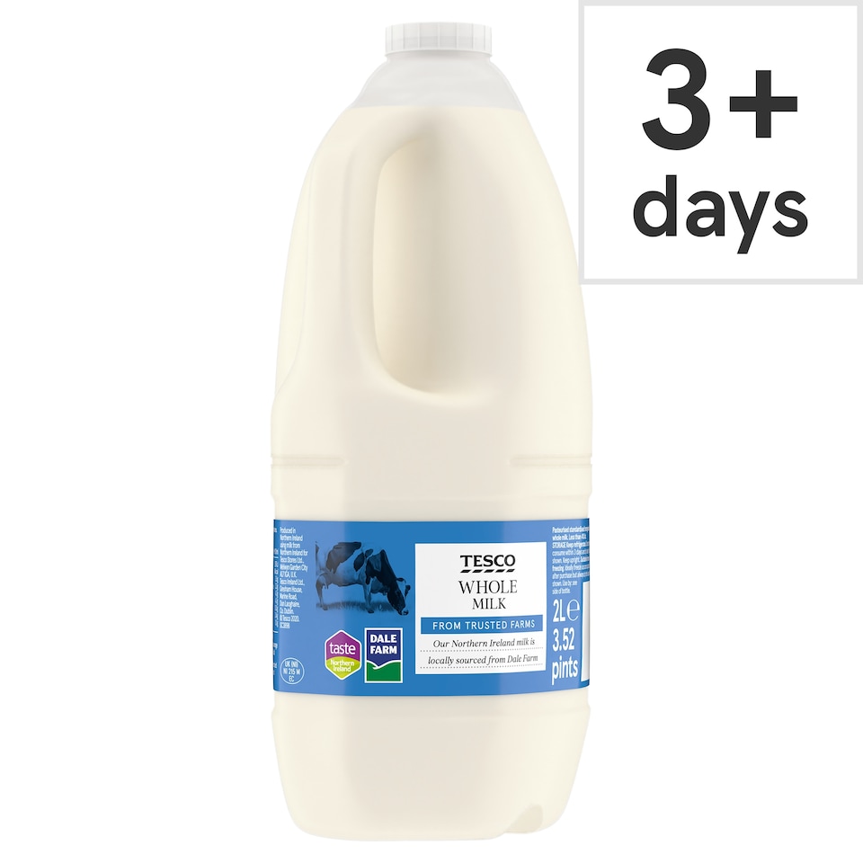 Tesco Whole Milk 2 Litres