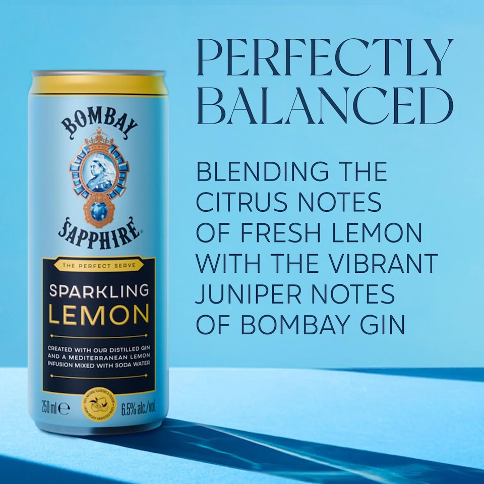image 1 of Bombay Presse Citrus Collins Lemon Gin Cocktail 250Ml