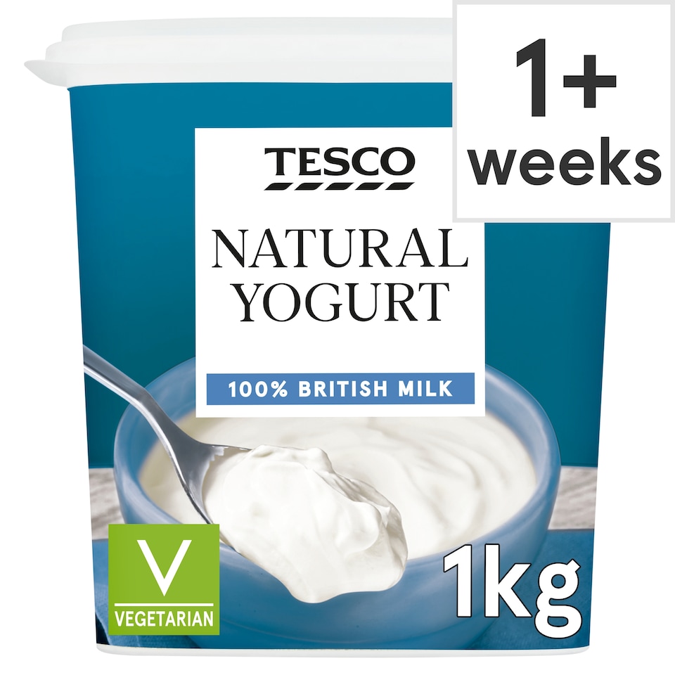 Tesco Natural Yogurt 1Kg