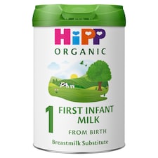HiPP Organic 1 First Infant Baby Milk Powder Formula, From Birth, 800g