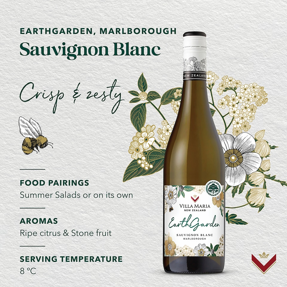image 1 of Villa Maria Earth Garden Organic Sauvignon Blanc 75Cl