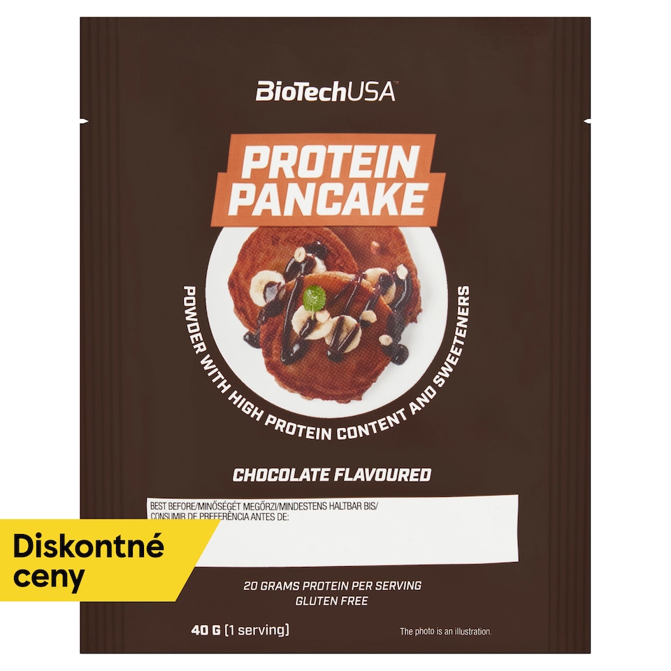 obrázok 1 z BioTechUSA Protein Pancake prášok na prípravu palaciniek s čokoládovou príchuťou 40 g