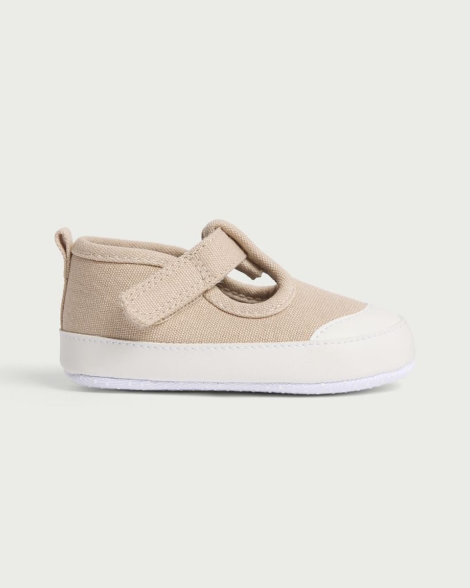 image 1 of F&F Baby Pre Walker Canvas Shoes in White