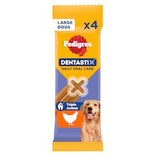 Pedigree Dentastix Daily Large Dog Treats 4 Dental Sticks