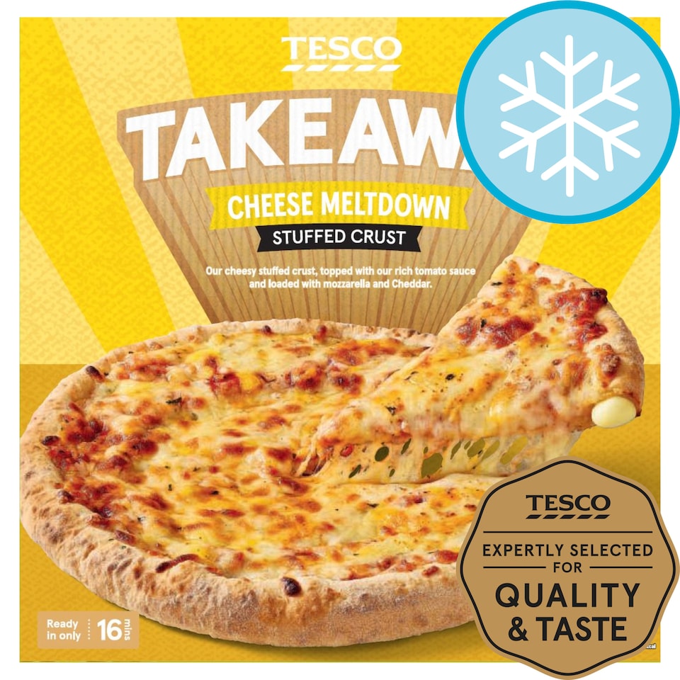Tesco Stuffed Crust Cheese Pizza 431G