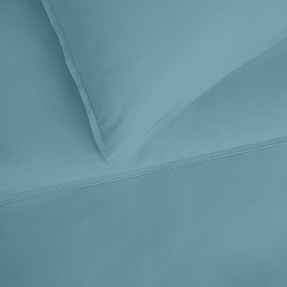 image 1 of F&F Home Bedding 100% Cotton Oxford Edge Duvet Set Marine Blue King