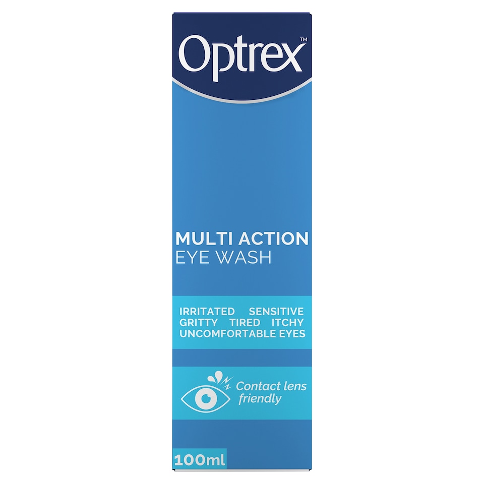 image 1 of Optrex Multi Action Soothing Eye Wash For Irritated Eyes 100ml