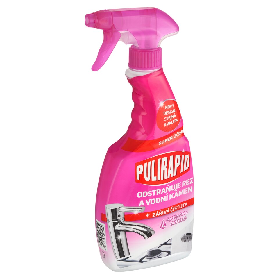 Obrázek 1 pro produkt Pulirapid Tekutý čistič na vodní kámen s přírodním octem 500ml