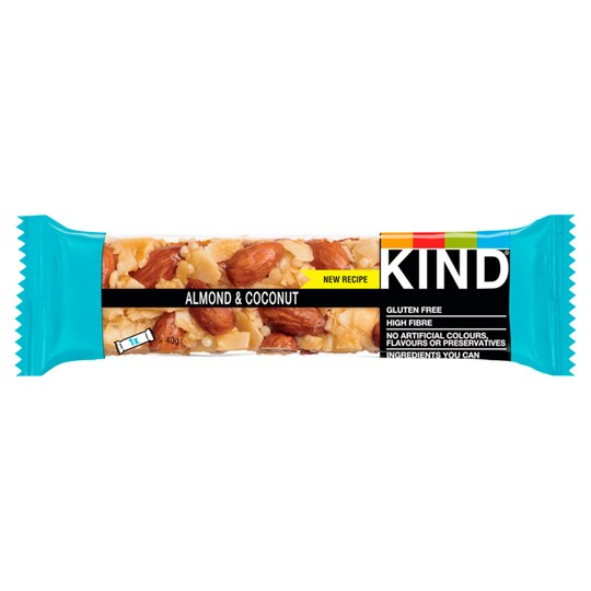 Kind Almond & Coconut Bar 40G Tesco Groceries