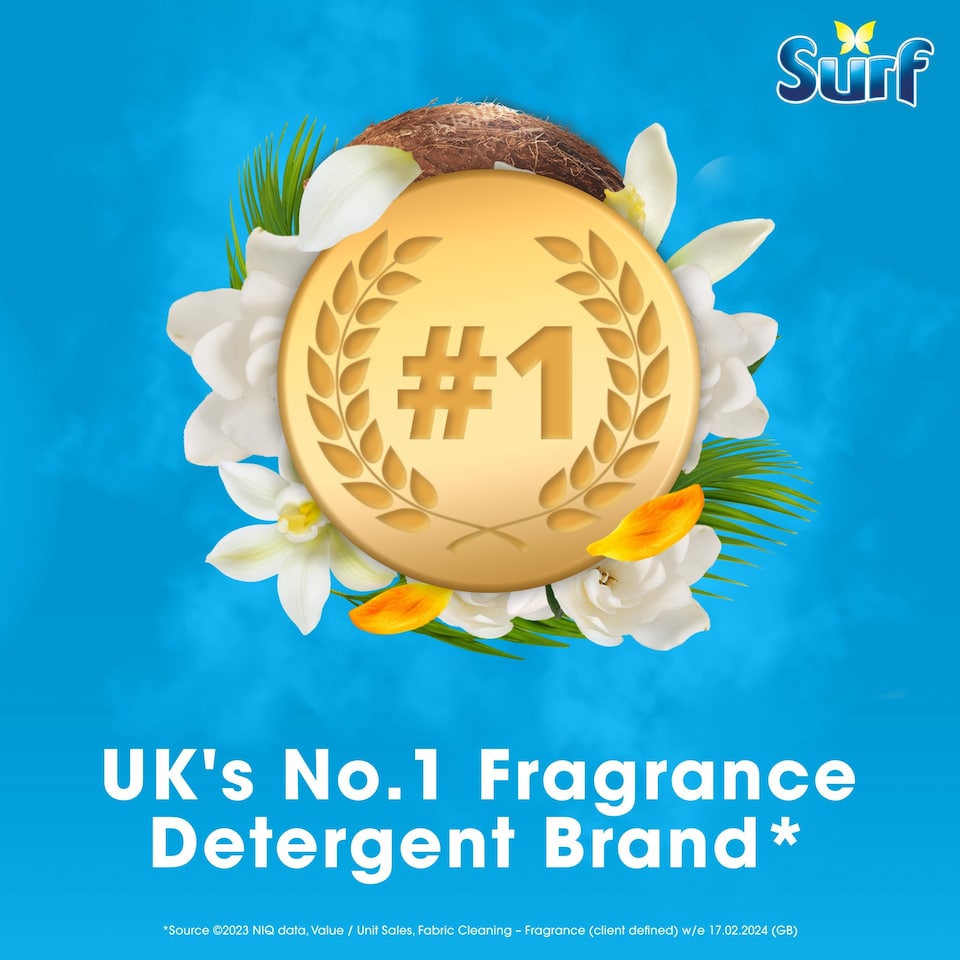 image 1 of Surf Coconut Bliss Liquid Laundry Detergent 24 Washes 648ml