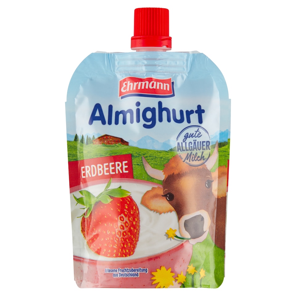 image 1 of Ehrmann Almighurt to Hand Strawberry 100g