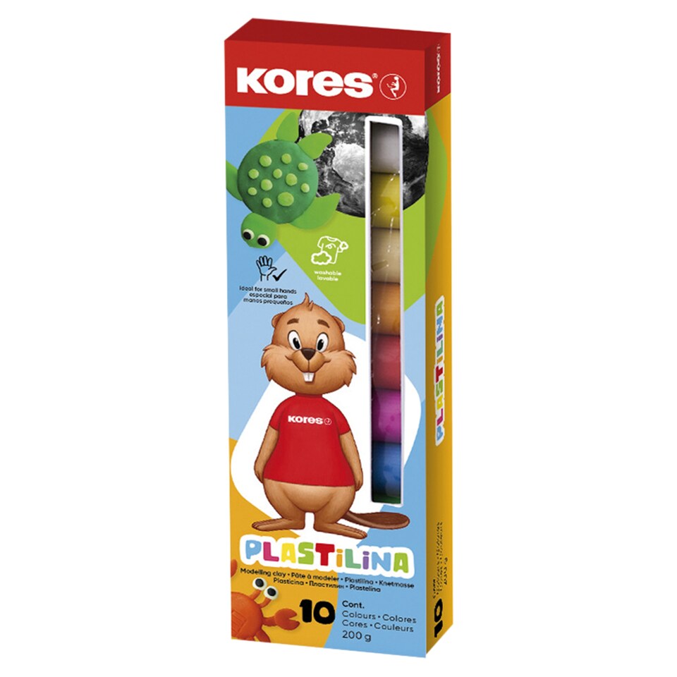 Kores Modelovací hmota 10 barev 200g