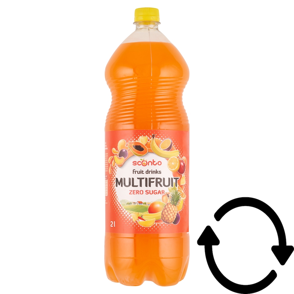 Sconto Multivitamin Mixed Fruit Flavoured Energy and Non-Carbonated Soft Drink with Sweeteners 2 l