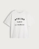 image 4 of F&F Boyfriend Fit Atelier Paris Slogan T-Shirt in White