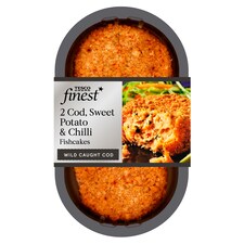 Tesco Finest 2 Cod Sweet Potato & Chilli Fishcakes 290G