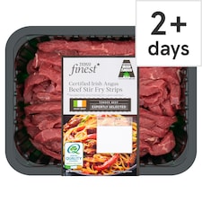 Tesco Finest Certifd Irish Angus Beef Sf/Strps 350G