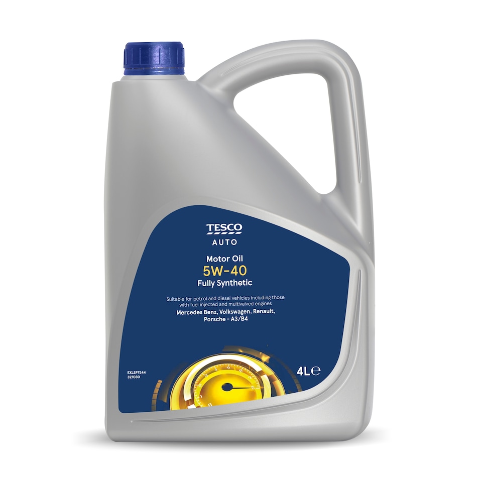 Tesco 5W-40 Fully Synthetic Motor Oil 4L
