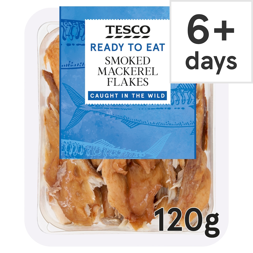 Tesco Smoked Mackerel Flakes 120G