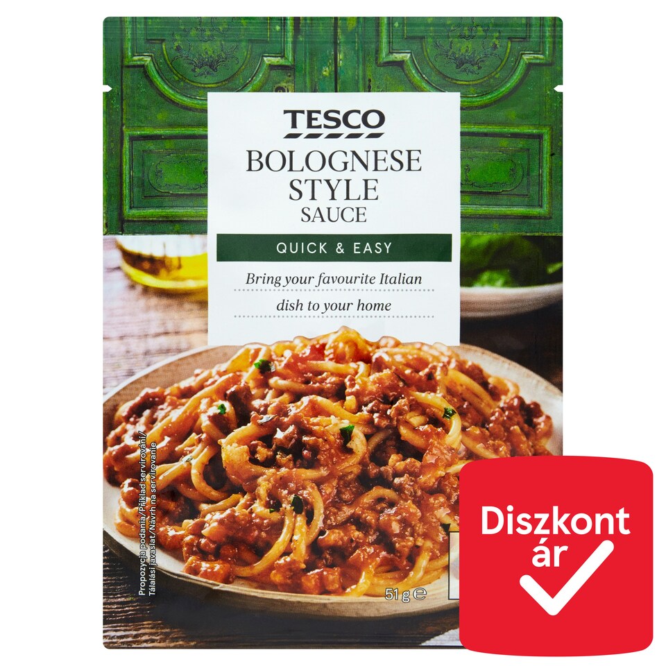 Tesco bolognai szósz alappor 51 g