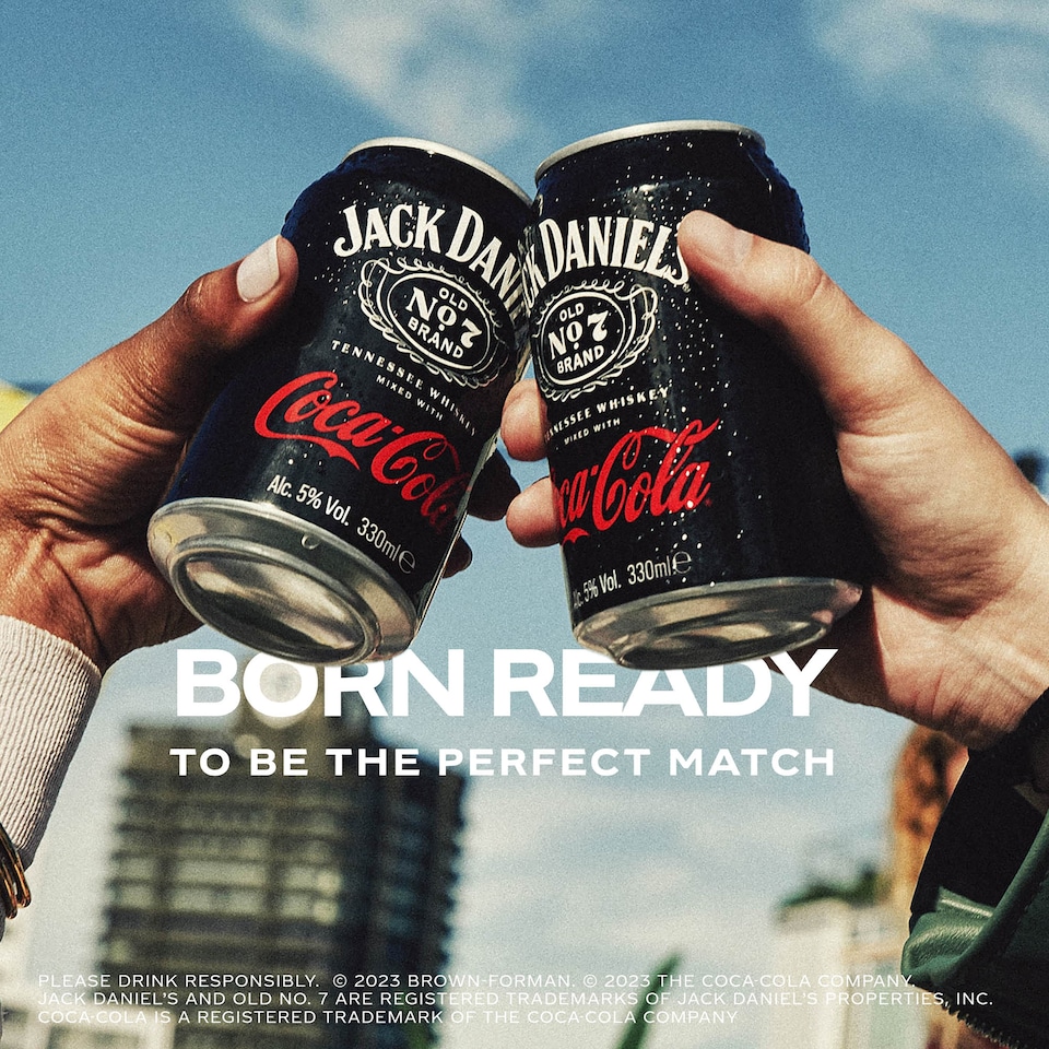 image 1 of Jack Daniel's Whiskey & Coca-Cola 330Ml