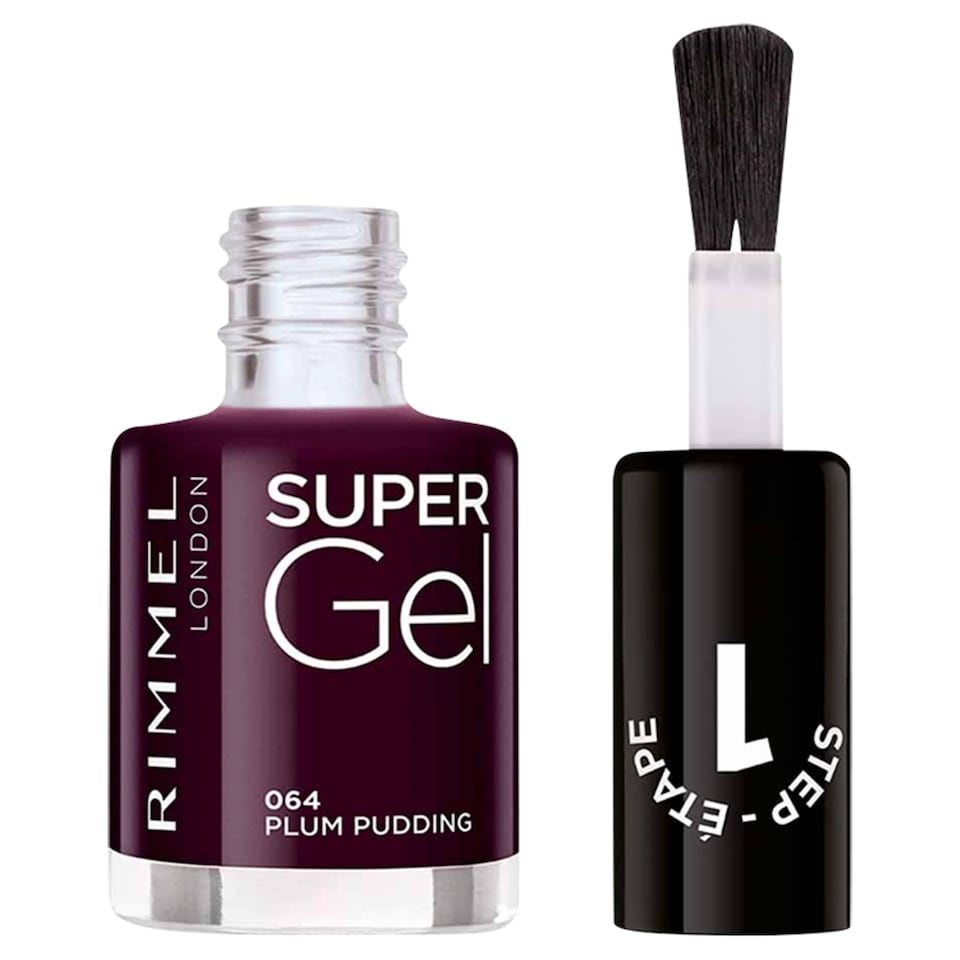 image 1 of Rimmel London Super Gel Nail Polish - Plum Pudding 12ml