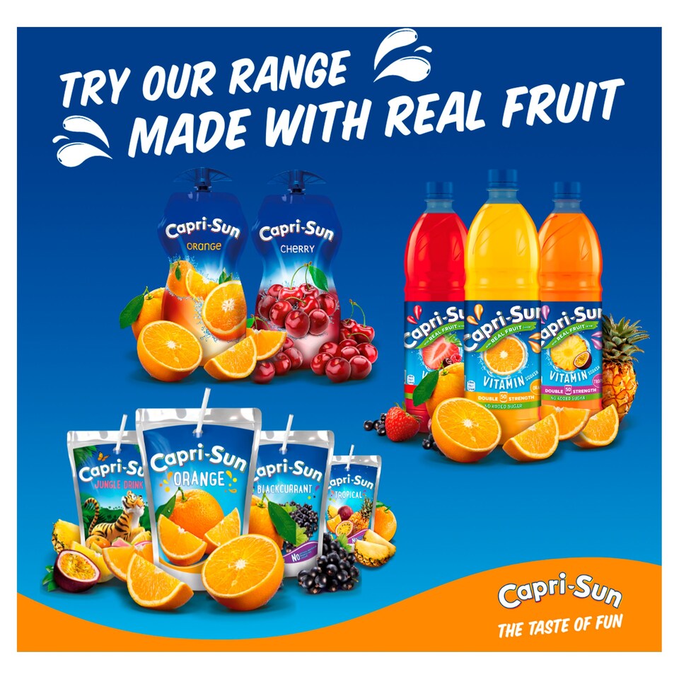 image 1 of Capri Sun No Added Sugar Orange Drink 15 X 200Ml