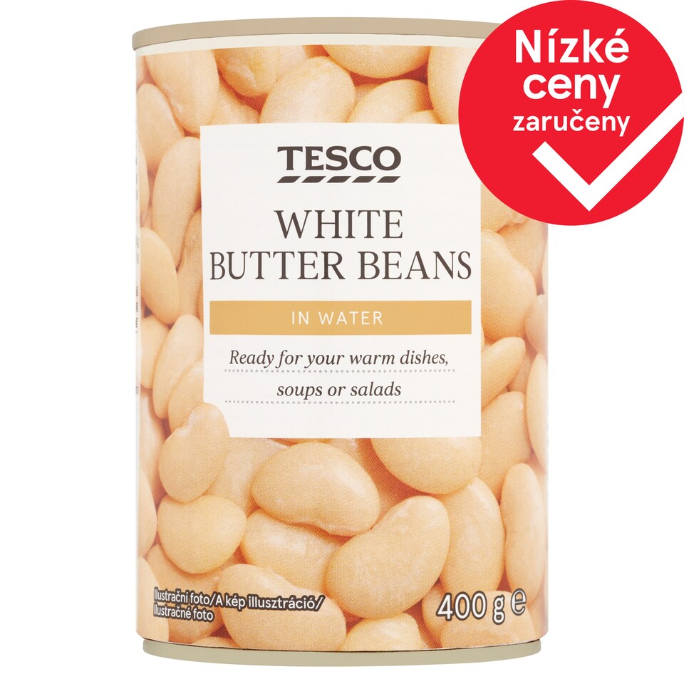 Tesco White Butter Beans in Water 400g