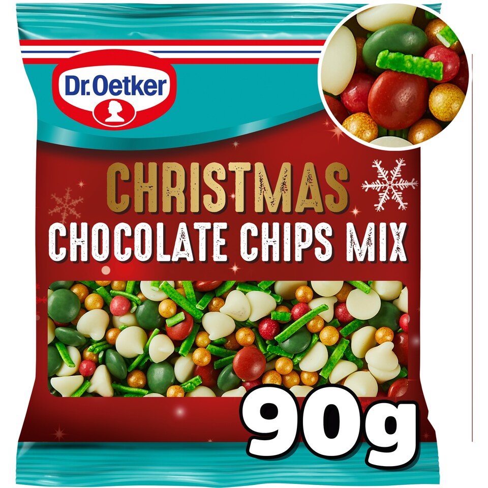 image 1 of Dr. Oetker Christmas Chocolate Chips Mix 90g