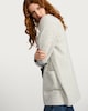 image 1 of F&F Patch Pocket Open Front Cardigan with Wool in Silver