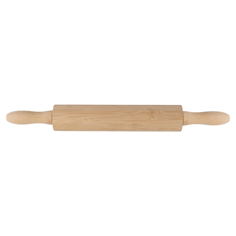 Tesco Bamboo Rolling Pin With Handles