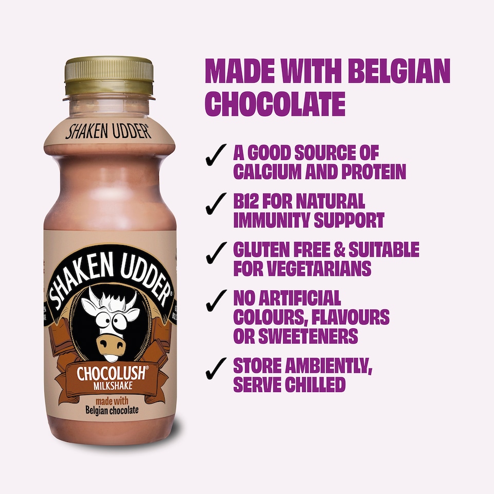 image 1 of SHAKEN UDDER CHOCOLUSH MILK SHAKE 330ML