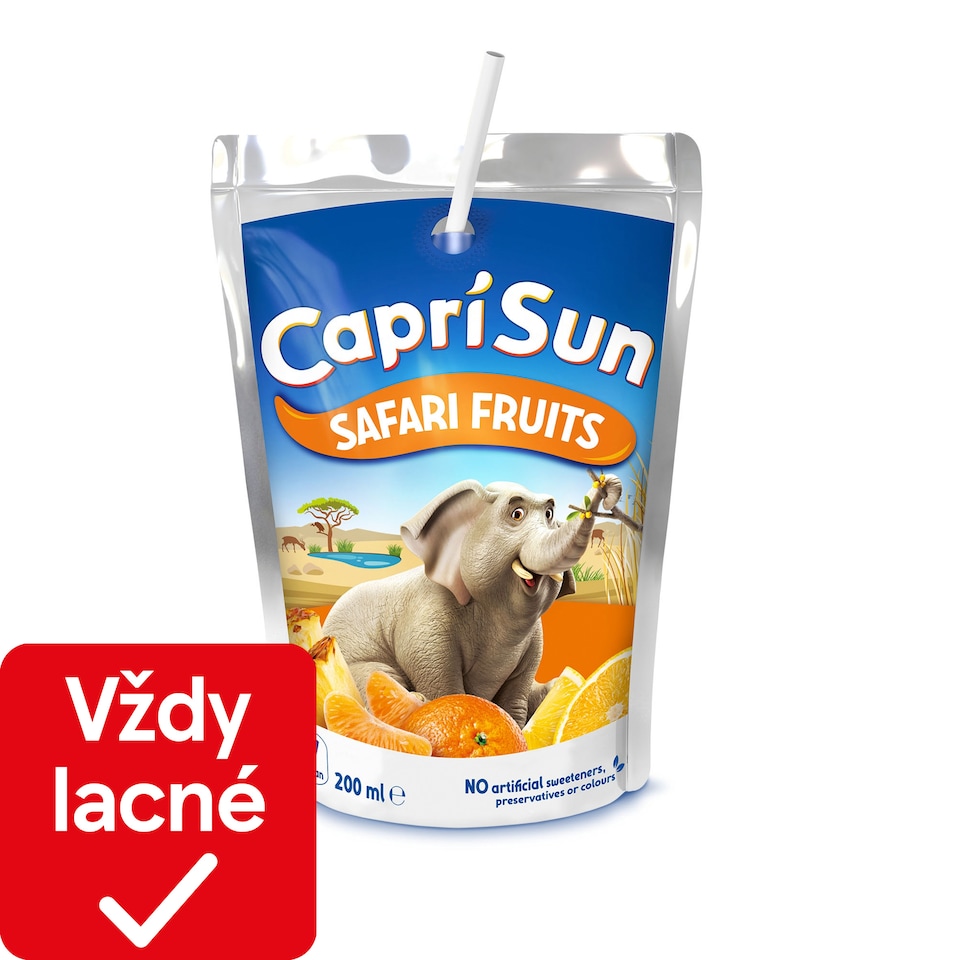 obrázok 1 z Capri-Sun Safari Fruits nesýtený nealkoholický ovocný nápoj 200 ml